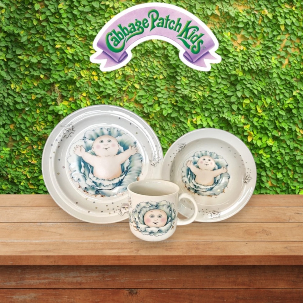 Cabbage Patch Kids Royal Worcester Vintage 3 Piece Set
